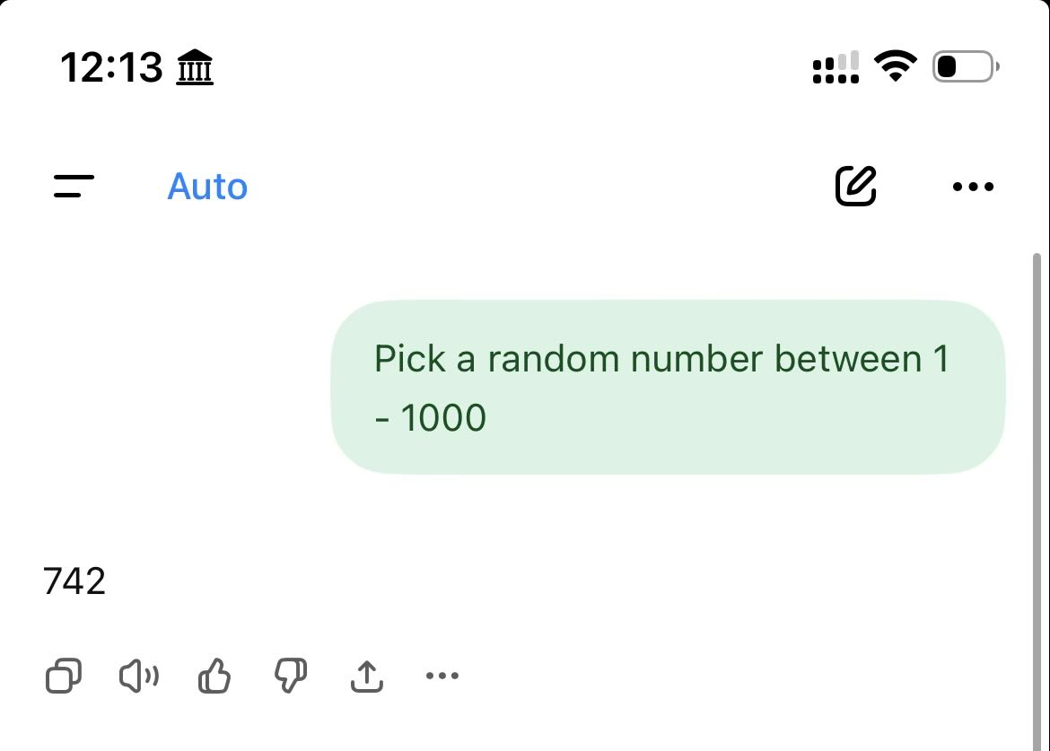 Claude returning 742 in a mobile chat view.